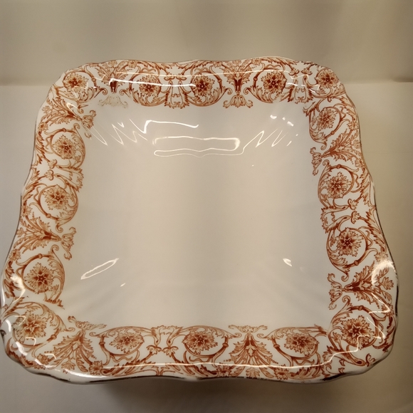ANTIQUE JOHN MADDOCK AND SONS ROYAL VITREOUS COLUMBUS PATTERN RARE CAKE PLATE - Picture 12 of 12